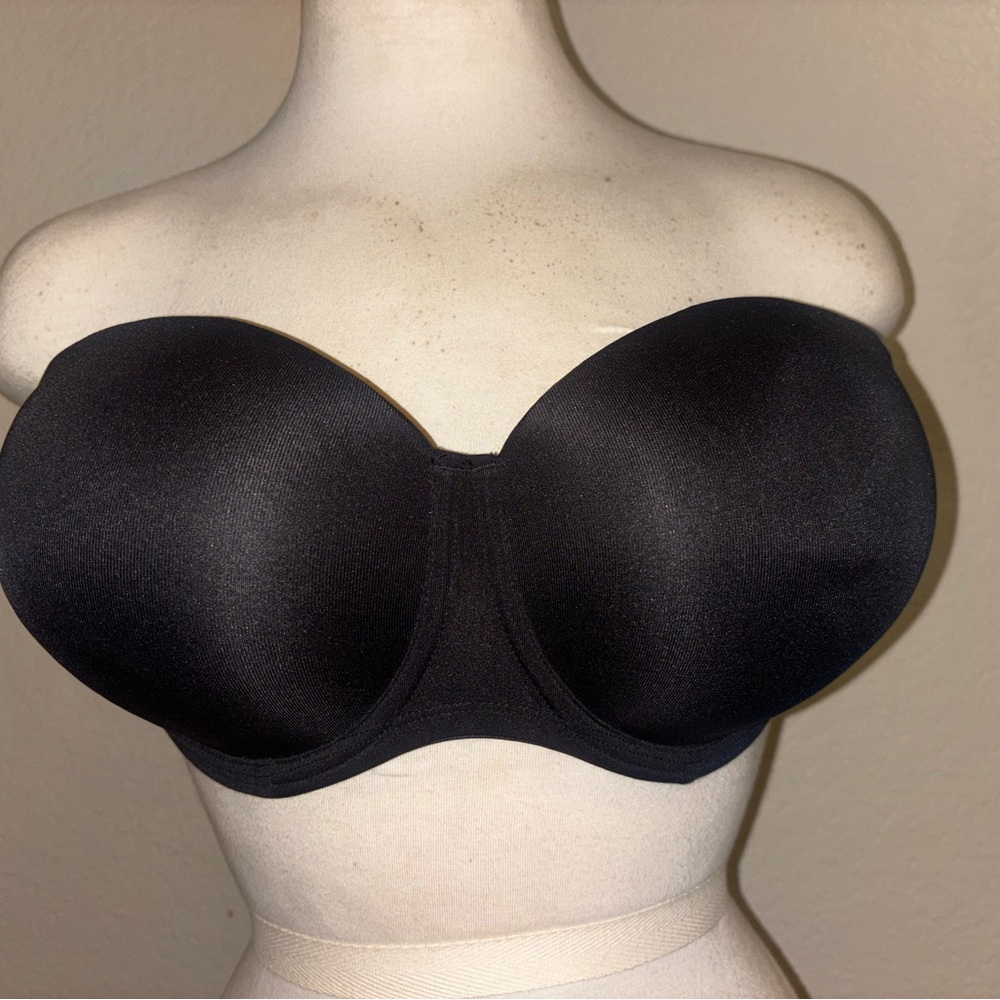 Fruit of the Loom Black Strapless Bra 38D